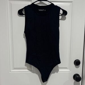 Abercrombie & Fitch soft AF Classic Black Bodysuit